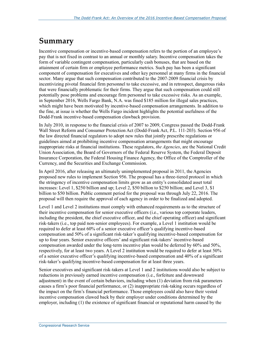 [20160914]R44554_多德-弗兰克法案：2016年基于激励的薪酬提案概述.pdf_第2页