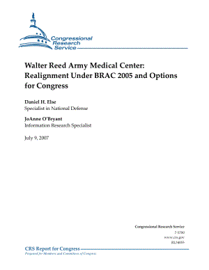 [20070709]RL34055_Walter Reed Army Medical Center BRAC 2005下的调整和国会的选择.pdf