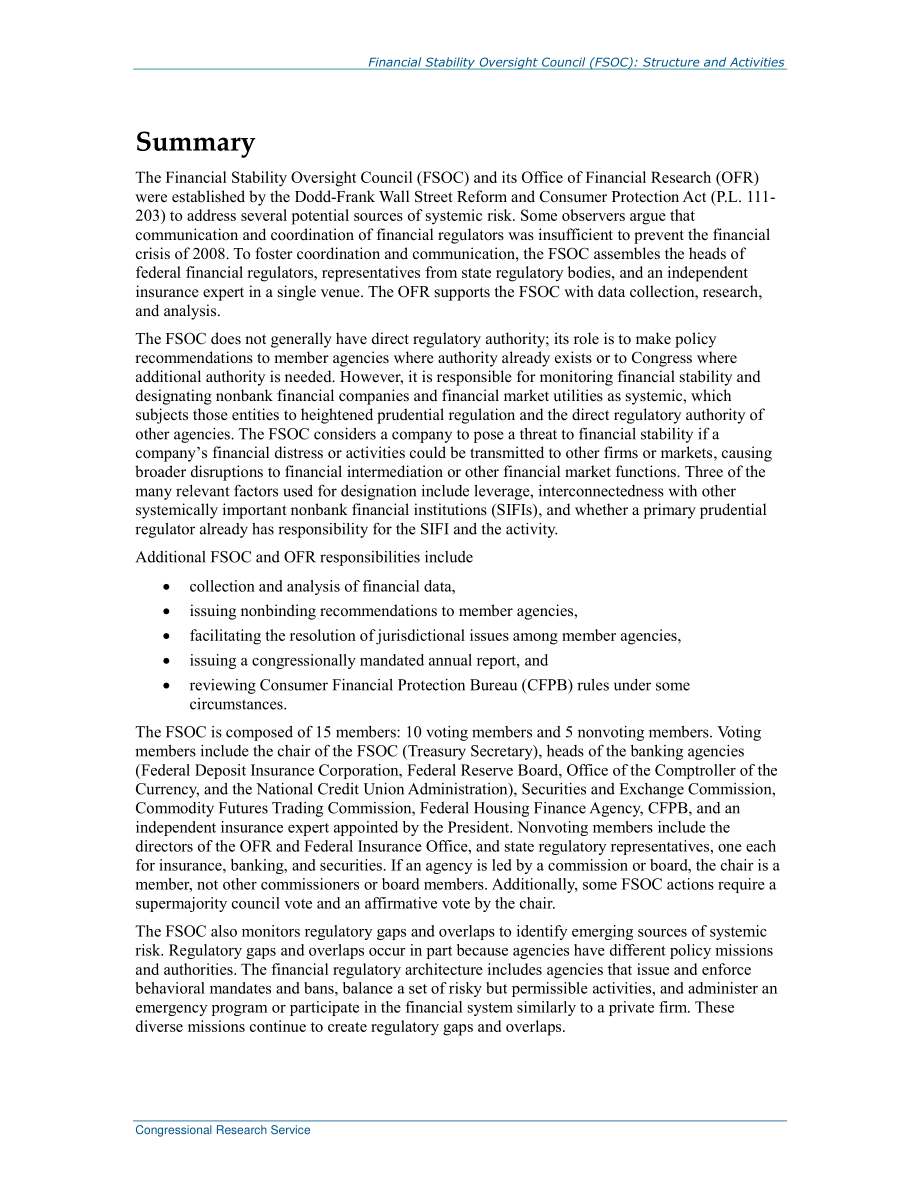 [20180212]R45052_金融稳定监督委员会（FSOC）：结构和活动.pdf_第2页