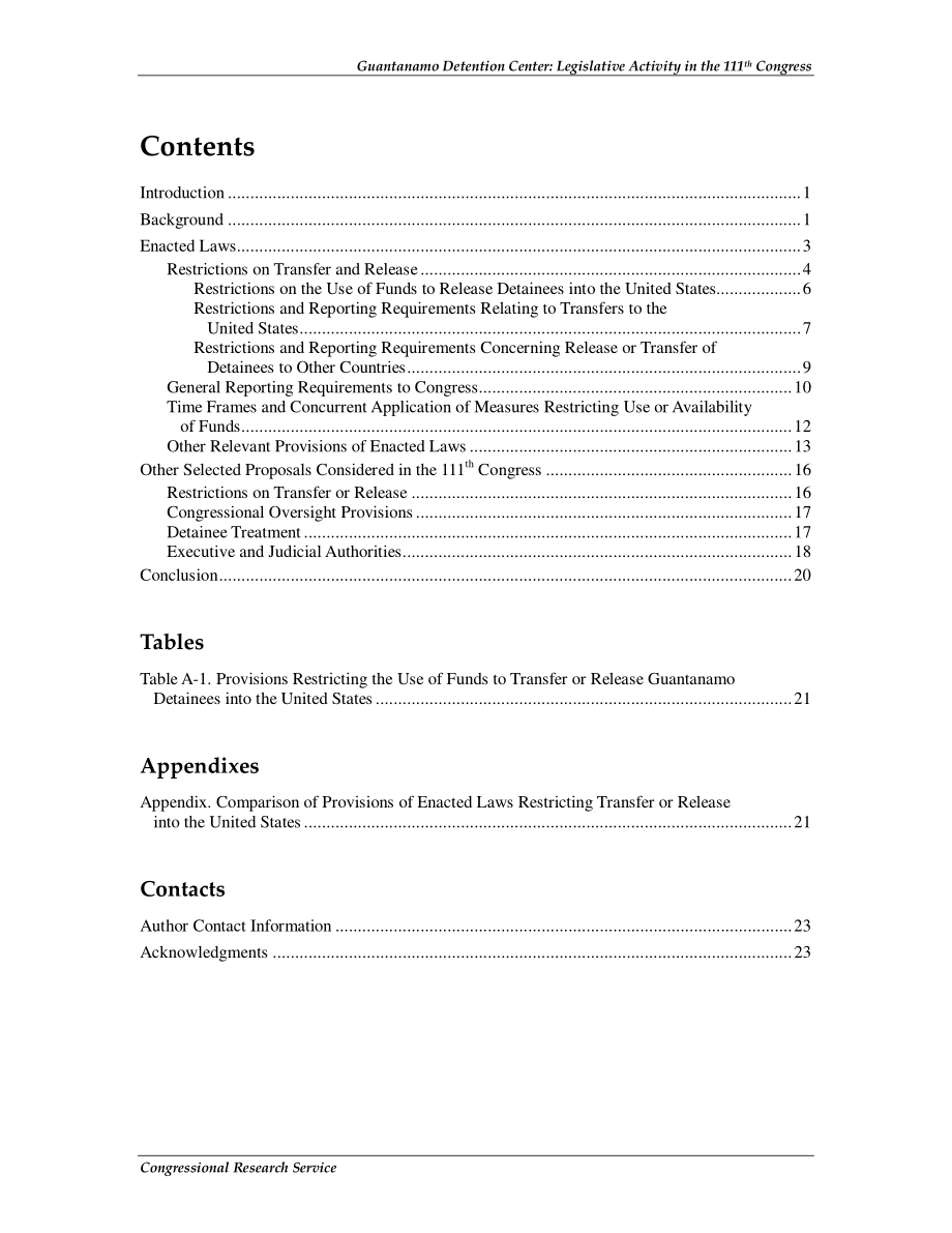 [20110113]R40754_关塔那摩拘留中心：第111届国会的立法活动.pdf_第3页