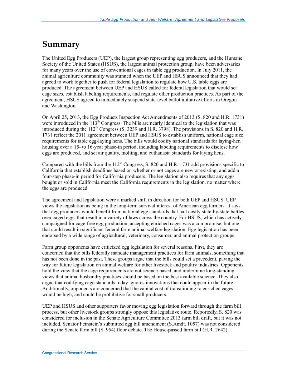 [20140214]R42534_表蛋产量和母鸡福利：协议和立法提案.pdf_第2页