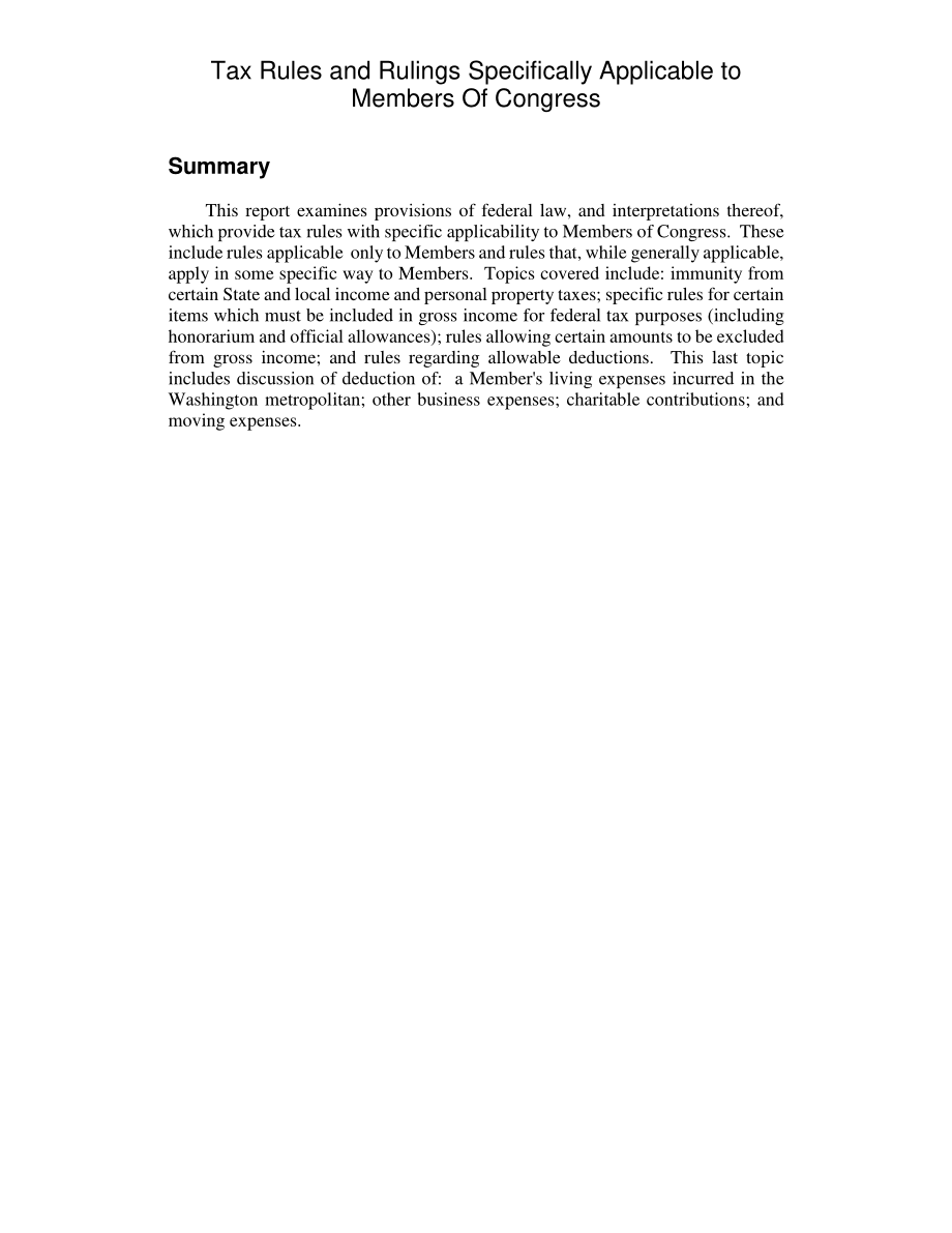 [20031001]RL30868_特别适用于国会议员的税收规则和裁决.pdf_第2页