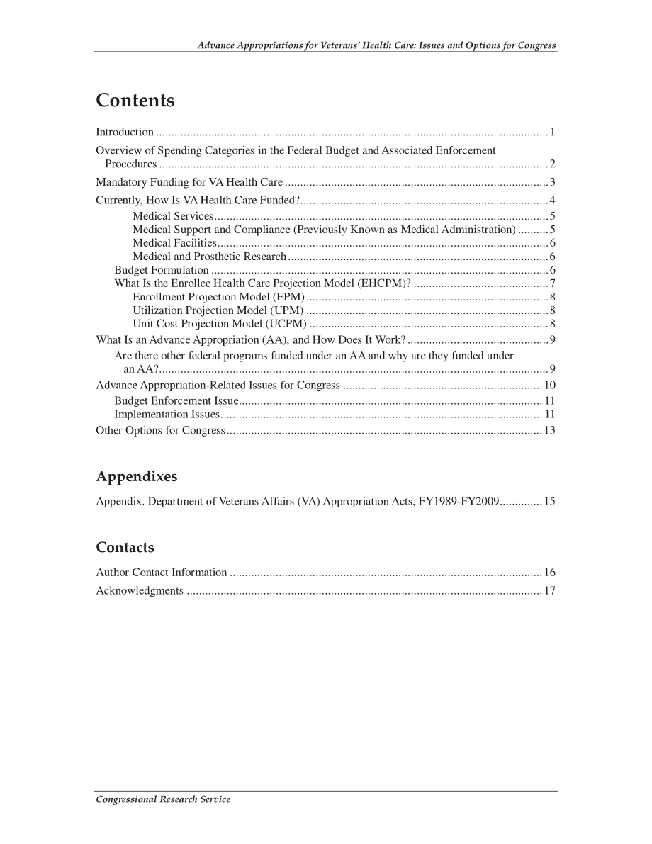 [20090428]R40489_退伍军人医疗保健预支款：国会的议题和选择 .pdf_第3页