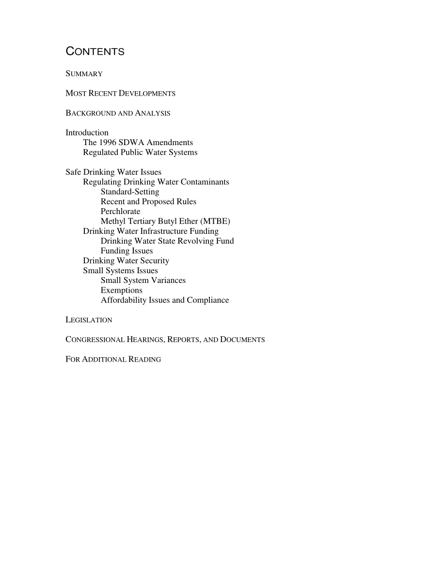 [20060503]IB10118_安全饮用水法案：实施和问题.pdf_第2页