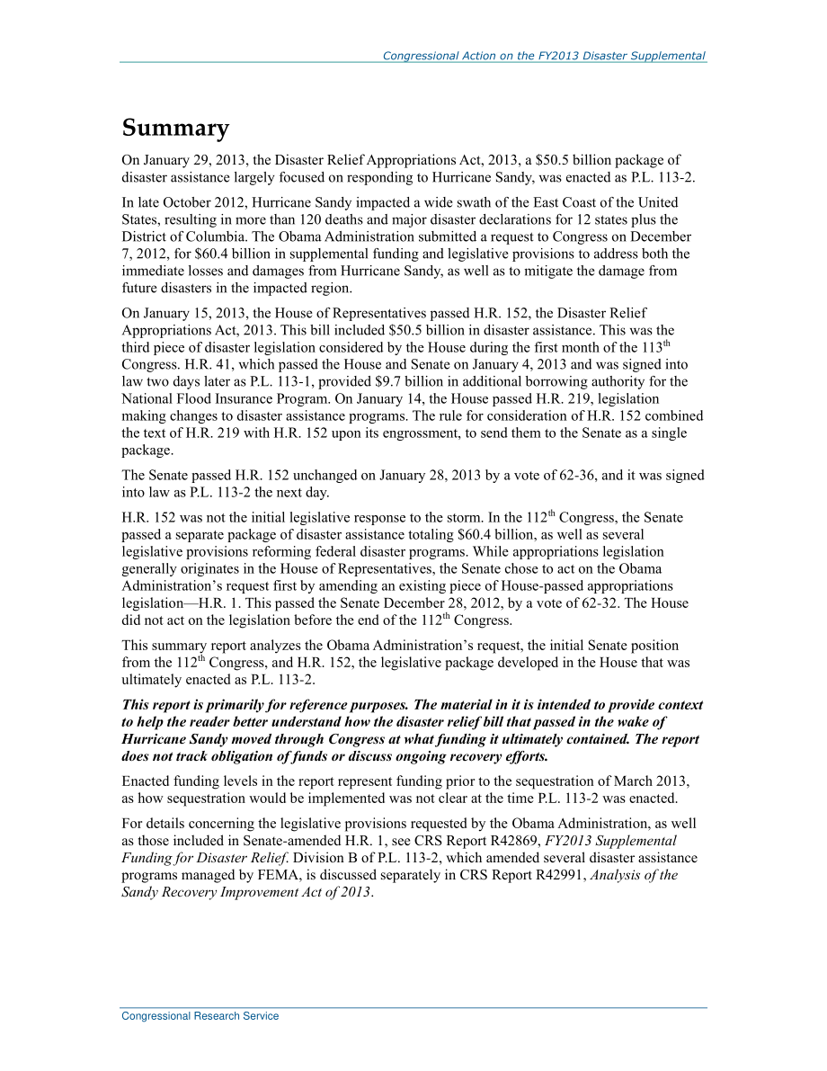 [20170831]R44937_国会就2013财年灾难补充文件采取的行动.pdf_第2页