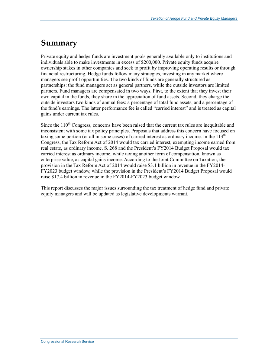 [20140307]RS22689_对冲基金和私募股权基金经理的税收.pdf_第2页