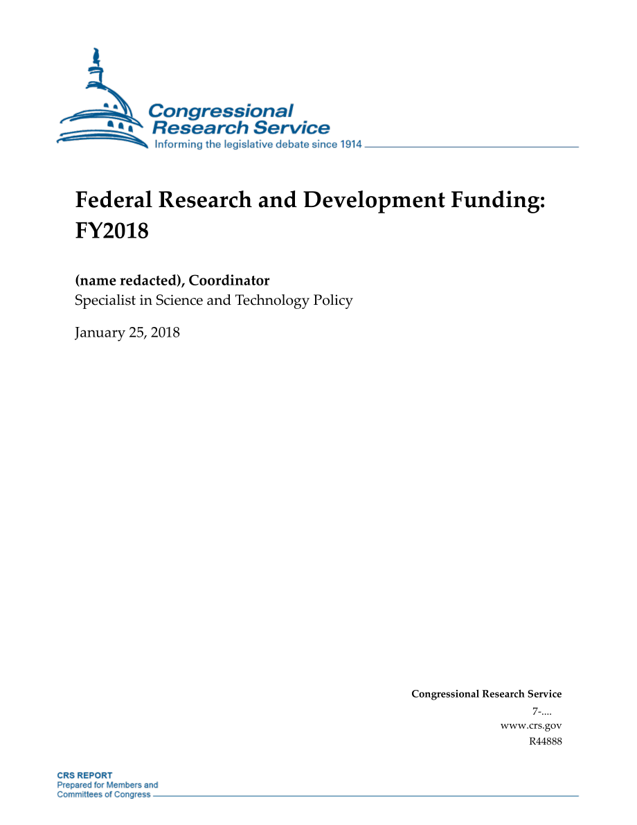 [20180125]R44888_联邦研发资金：2018财年.pdf_第1页