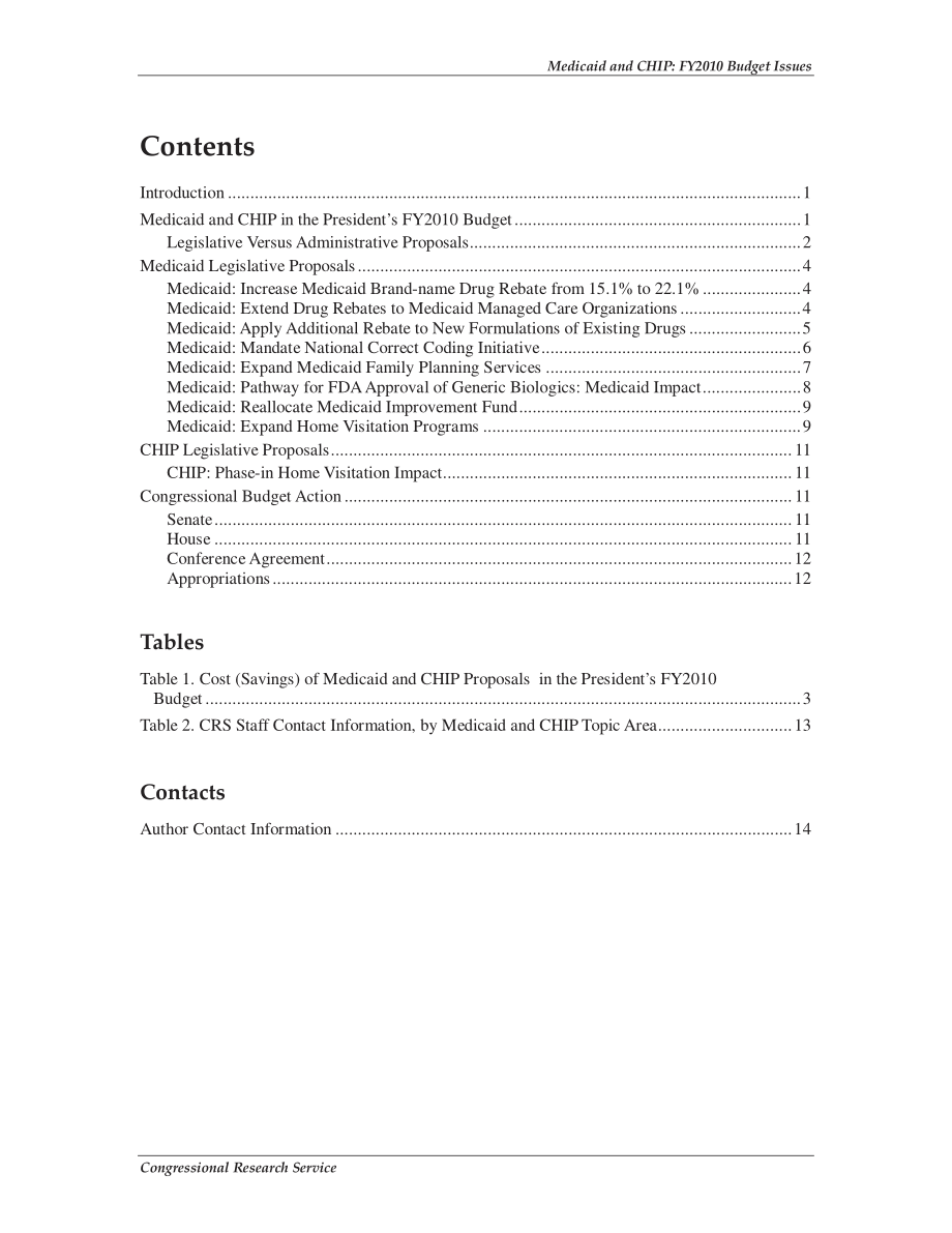 [20090619]R40659_医疗补助和国家儿童健康保险计划（CHIP）：2010财年预算问题.pdf_第3页