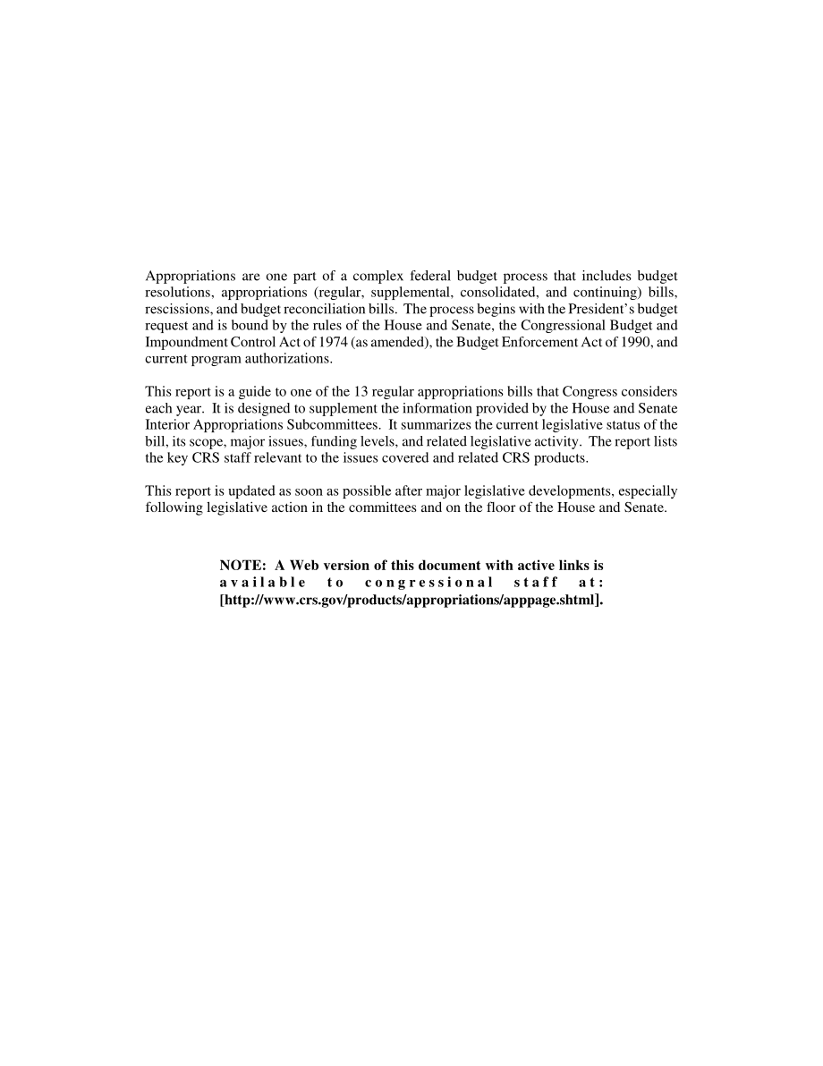 [20030315]RL31306_2003财年拨款：内部和相关机构.pdf_第2页
