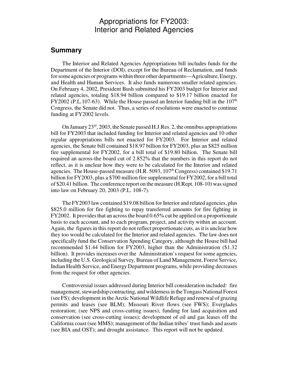 [20030315]RL31306_2003财年拨款：内部和相关机构.pdf_第3页