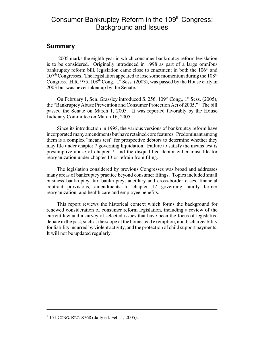 [20050404]RL32741_第109届国会消费者破产改革：背景和问题.pdf_第2页