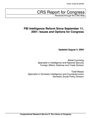 [20040804]RL32336_2001年9月11日以来的FBI情报改革：国会的议题和选择.pdf
