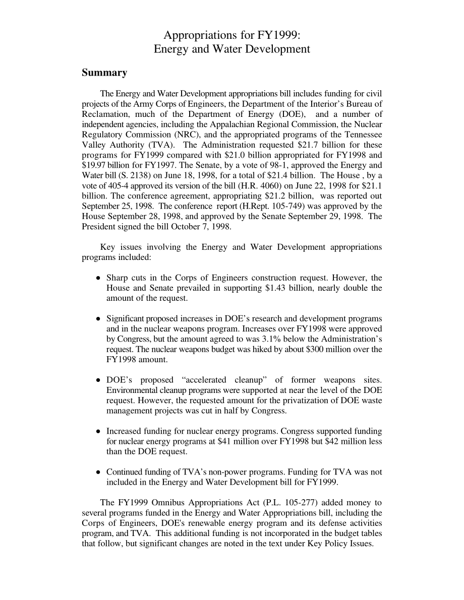 [19981027]98-207ENR_Appropriations for FY 1999：能源和水资源开发.pdf_第3页