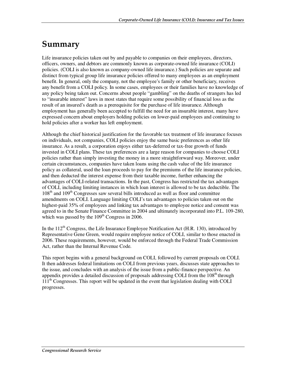 [20110121]RL33414_公司所有人寿保险（COLI）：保险和税务问题.pdf_第2页