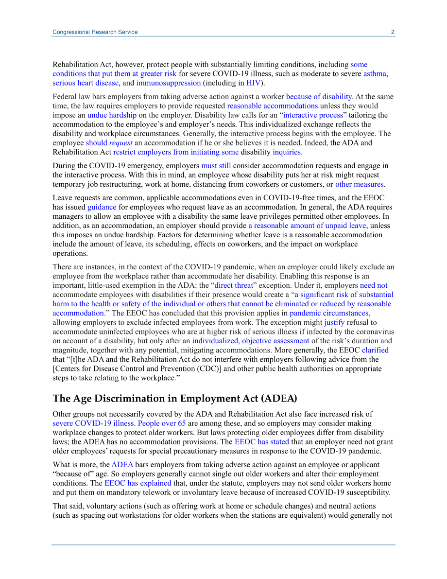 [20200518]LSB10471_2019冠状病毒疾病与工作场所责任：反歧视法下的若干问题.pdf_第2页