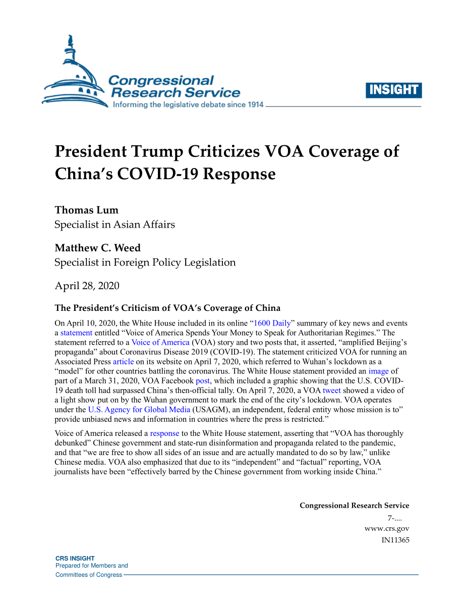 [20200428]IN11365_特朗普总统批评美国之音对中国2019冠状病毒疾病应对措施的报道.pdf_第1页
