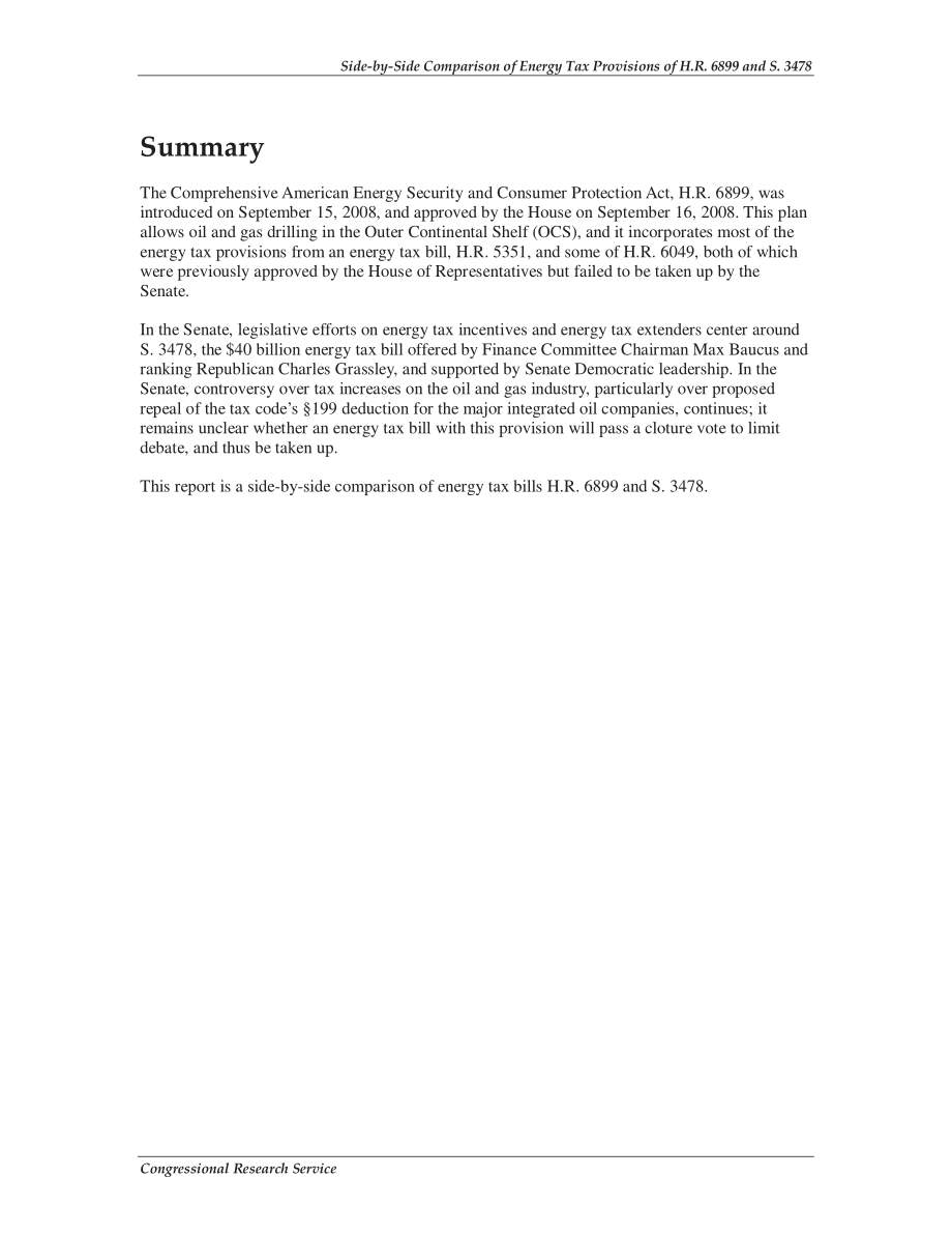 [20080918]RL34674_H.R.能源税规定的并列比较6899和S.3478.pdf_第2页