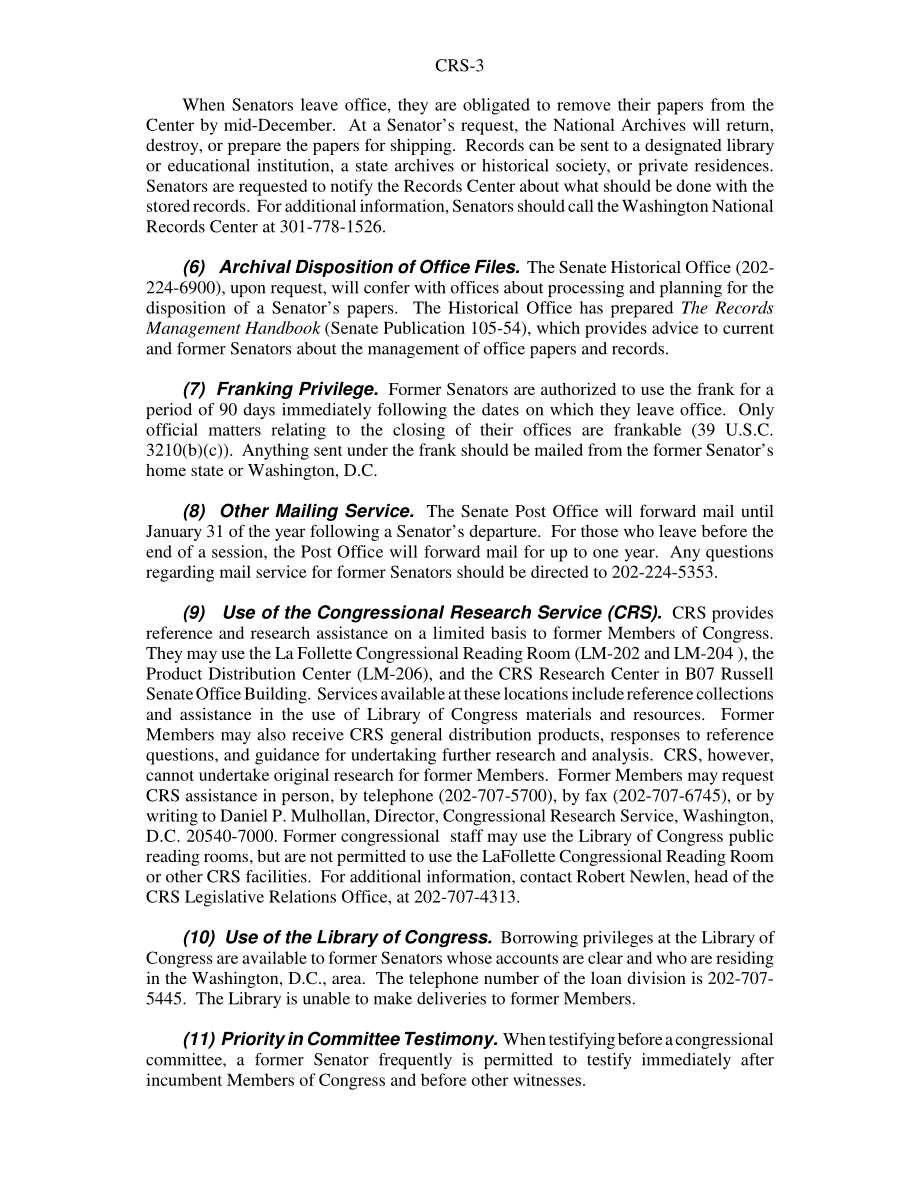 [20021030]98-963GOV_前参议员享有的特定特权和礼遇.pdf_第3页