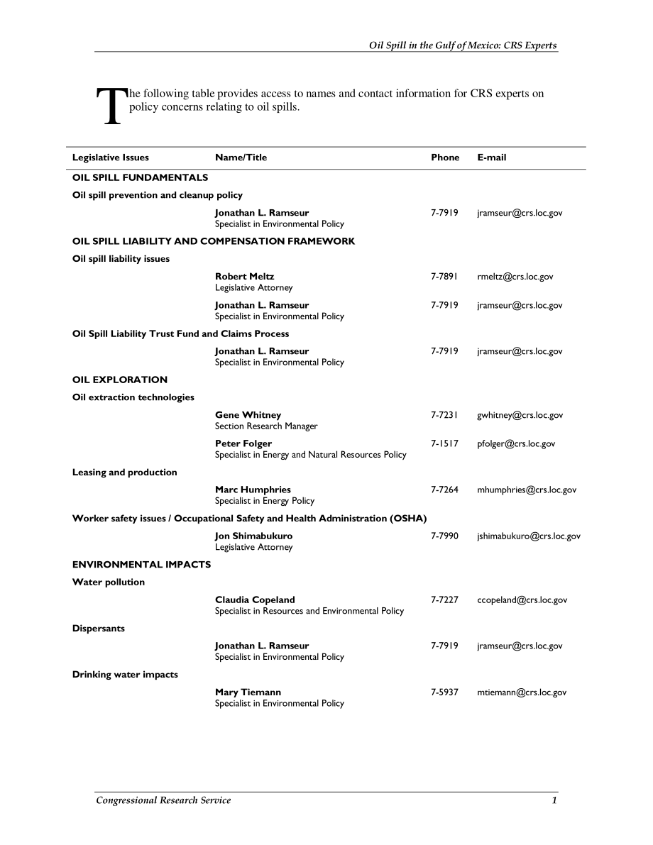 [20110513]R40883_墨西哥湾漏油事件：CRS专家.pdf_第2页