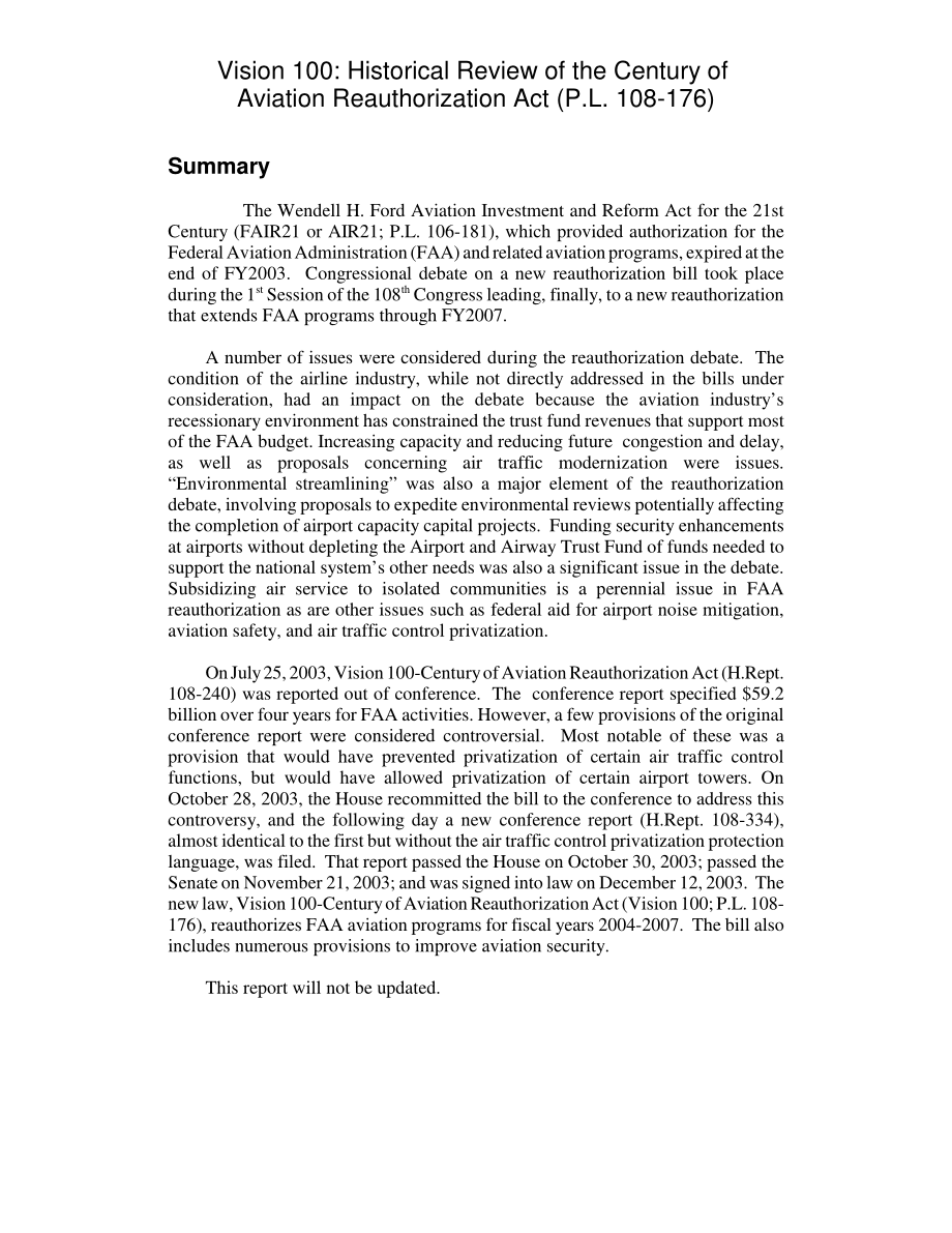 [20040728]RL32498_愿景100：《航空再授权世纪法案》（P.L108-176).pdf_第2页