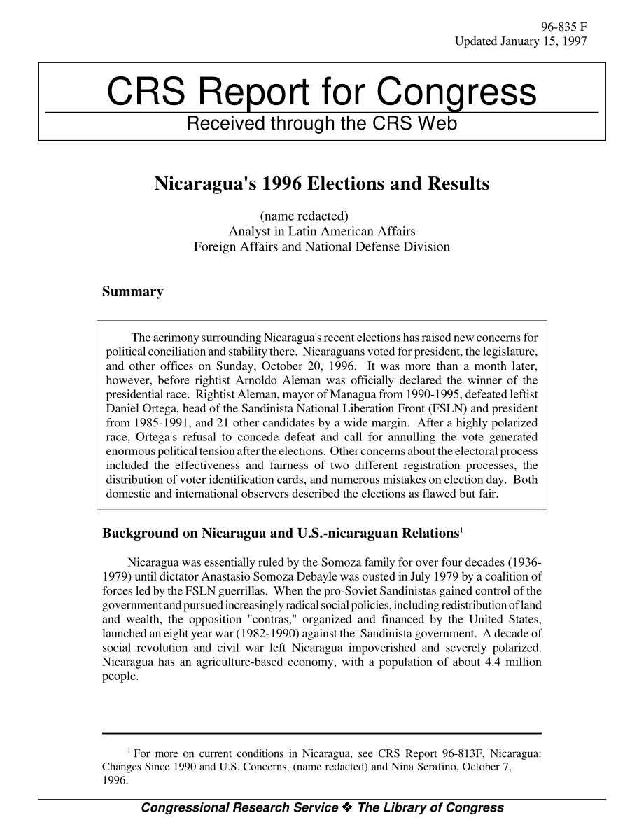 [19970115]96-835_尼加拉瓜1996年的选举和结果.pdf_第1页