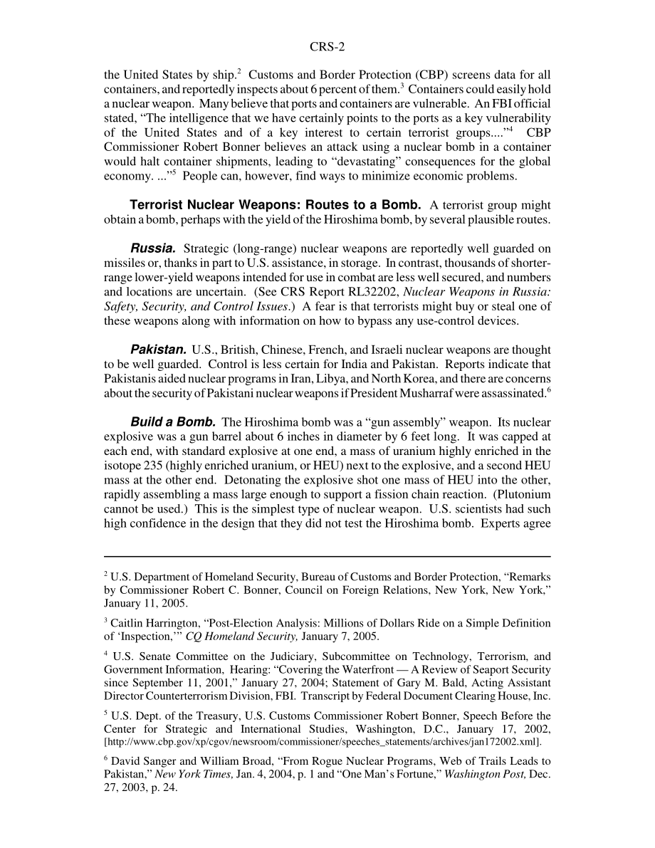 [20050124]RS21293_对海港的恐怖主义核袭击：威胁和反应.pdf_第2页
