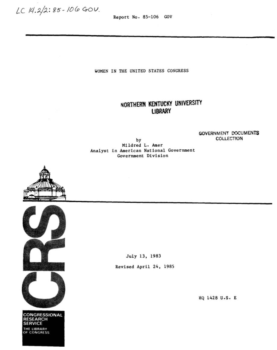 [19850424]85-106GOV_美国国会中的女性.pdf_第1页