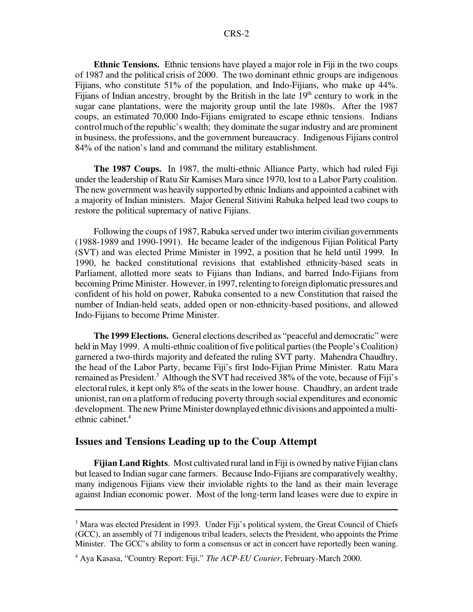 [20001211]RS20690_斐济群岛政治危机：背景、分析和年表.pdf_第2页