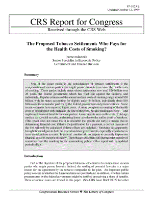 [19991012]97-1053_The Proposed Tobacco Settlement Who Pays for the Health Costs of Smoking.pdf