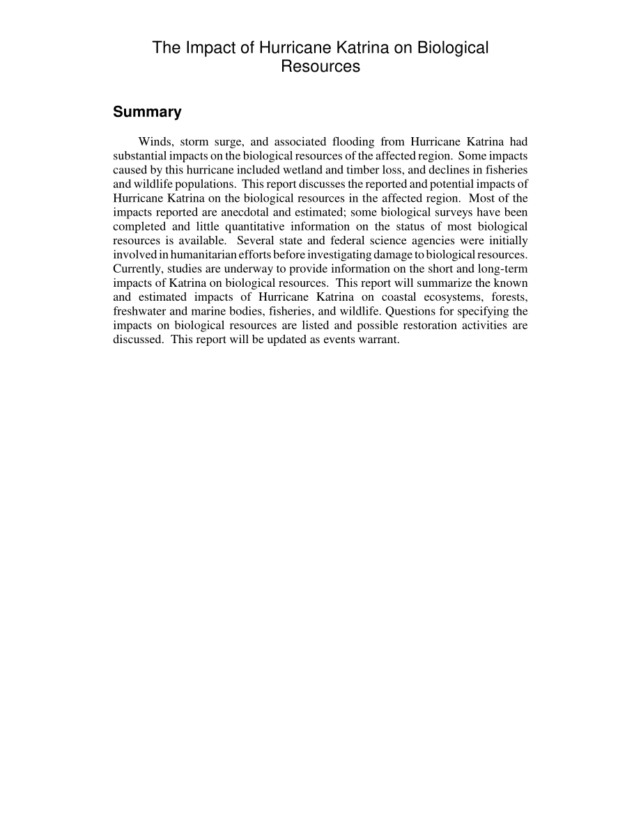 [20060222]RL33117_卡特里娜飓风对生物资源的影响.pdf_第2页