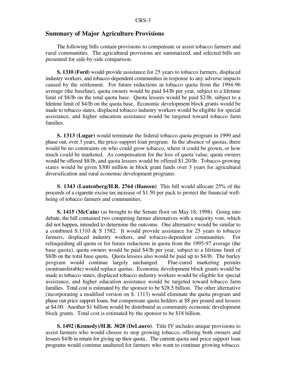 [19980706]97-1042ENR_总结和比较烟草结算政策建议中的主要农业条款.pdf_第3页