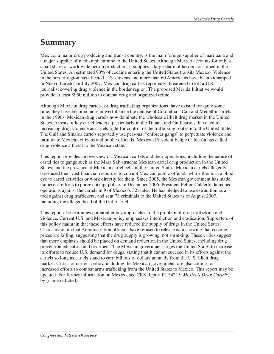 [20080225]RL34215_墨西哥的毒品卡特尔.pdf_第2页