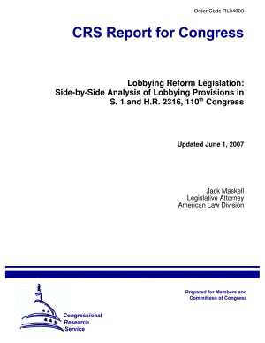[20070601]RL34008_游说改革立法：S.1和H.R.中游说条款的并列分析2316110届国会.pdf