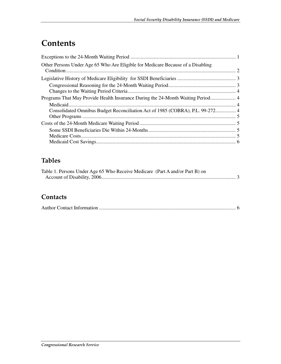 [20090107]RS22195_社会保障残疾保险（SSDI）和医疗保险：65岁以下SSDI受益人的24个月等待期.pdf_第3页