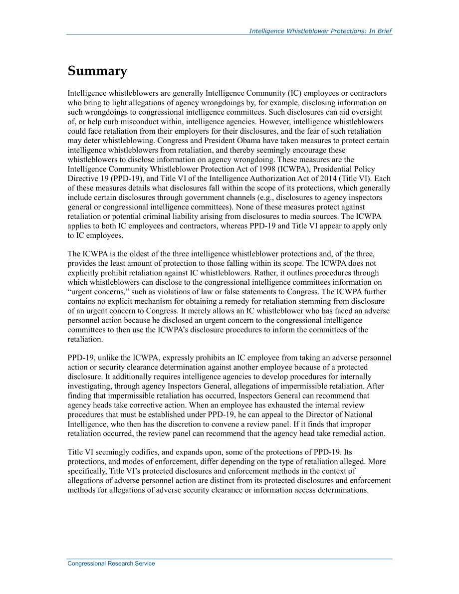 [20141023]R43765_情报举报者保护：简言之.pdf_第2页