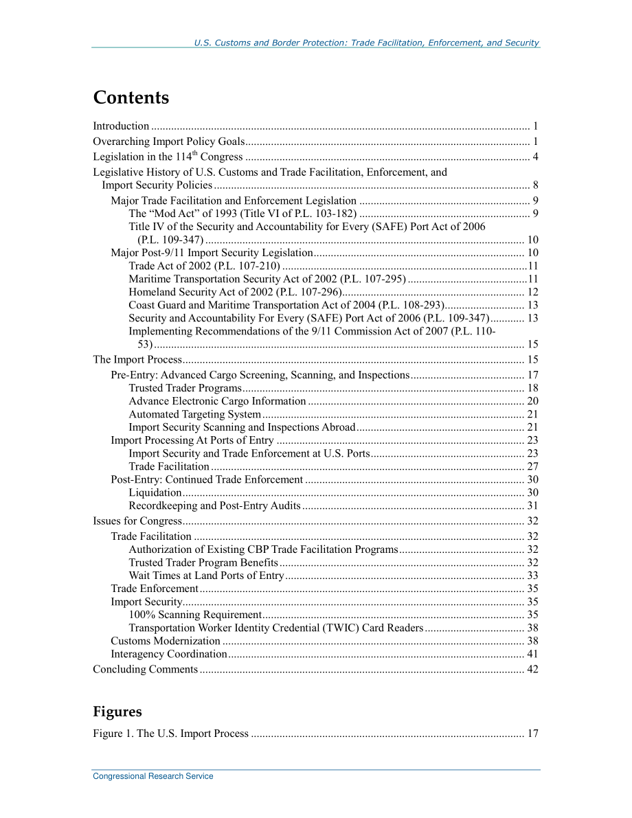 [20150622]R43014_美国海关和边境保护：贸易便利化、执法和安全.pdf_第3页