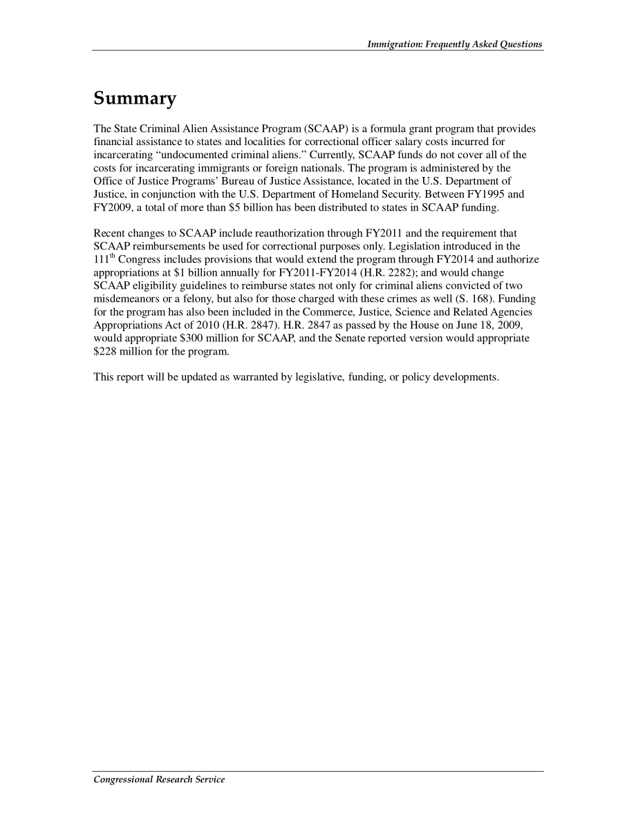[20090925]RL33431_移民：关于国家刑事外侨援助计划（SCAAP）的常见问题.pdf_第2页