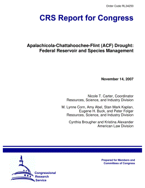 [20071114]RL34250_Apalachicola Chattahoochie Flint（ACF）干旱：联邦水库和物种管理.pdf