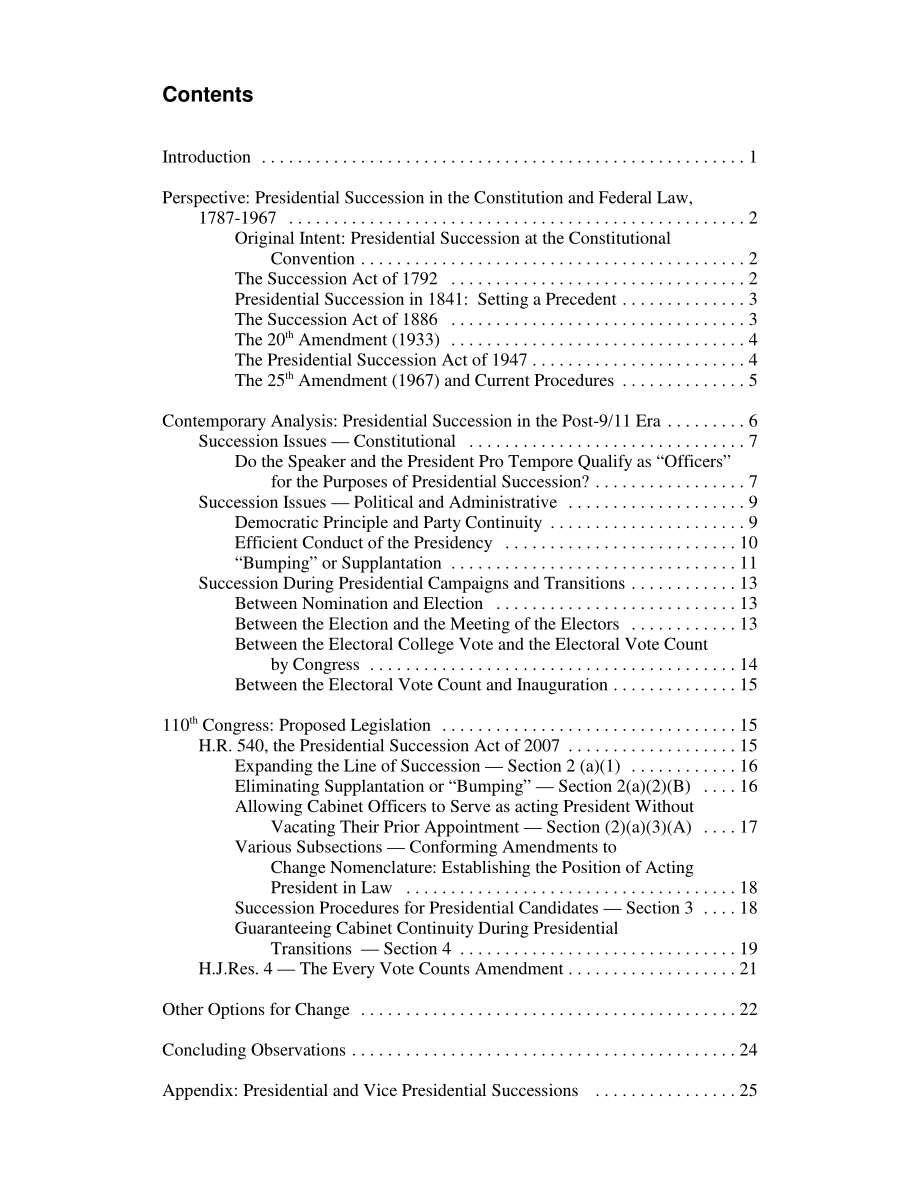 [20081003]RL34692_总统继任：观点、当代分析和第110届国会提案.pdf_第3页
