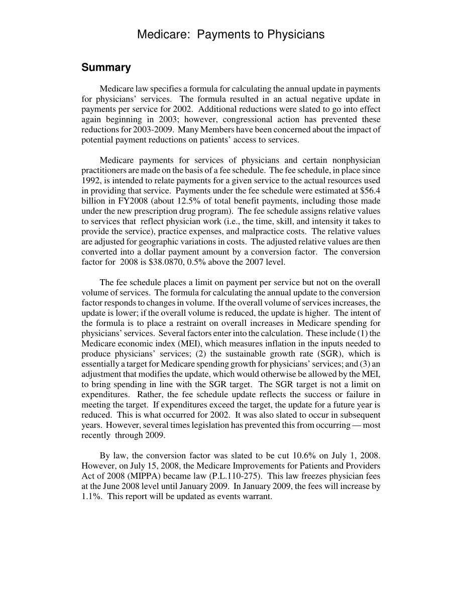 [20080725]RL31199_医疗保险：支付给医生的款项.pdf_第2页