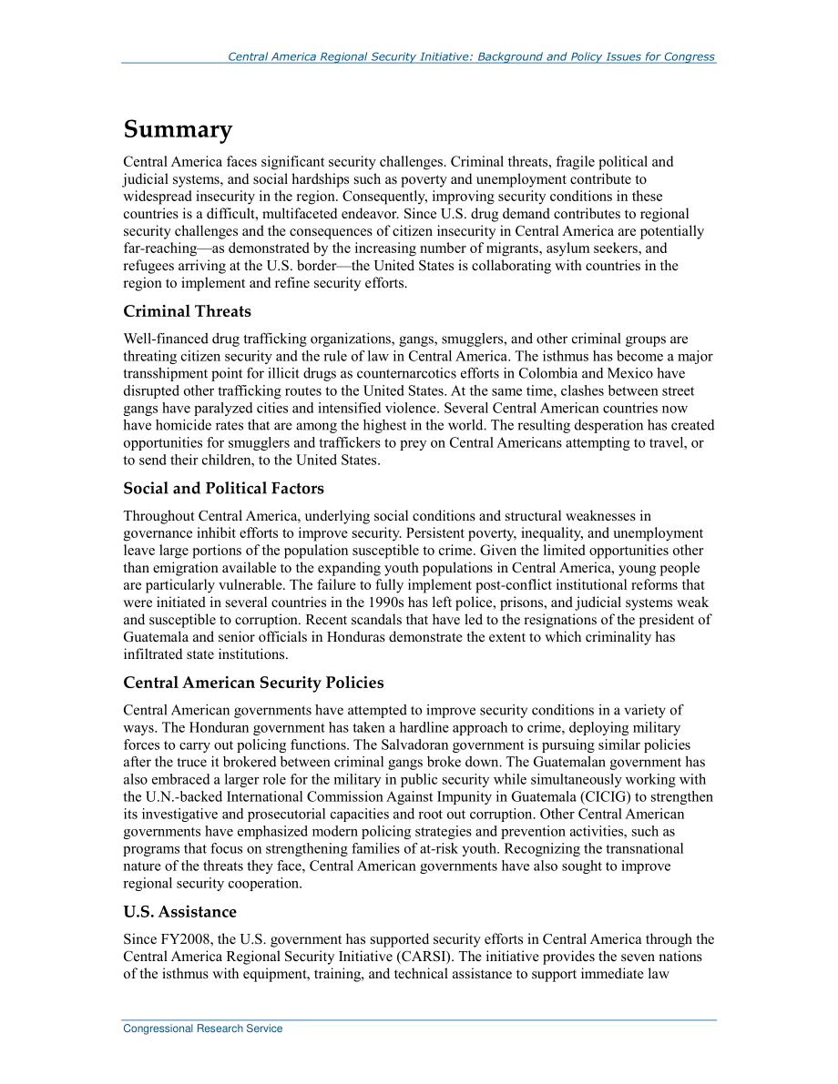 [20151217]R41731_中美洲区域安全倡议：国会背景和政策问题.pdf_第2页