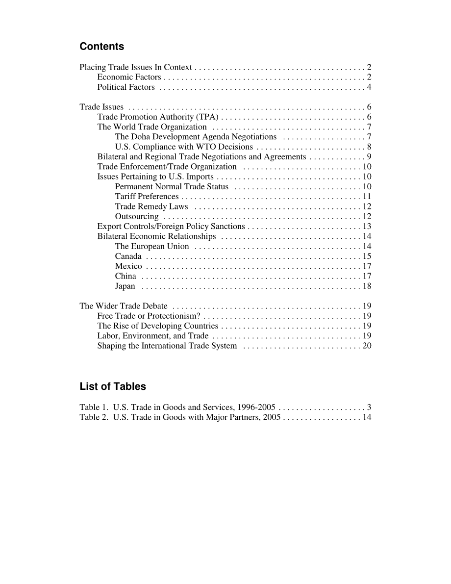 [20060222]RL32829_第109届国会的贸易问题：政策挑战和机遇.pdf_第3页