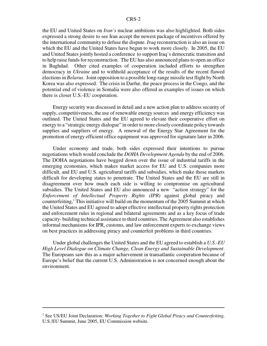 [20060707]RS22471_2006年美欧峰会：总结.pdf_第2页