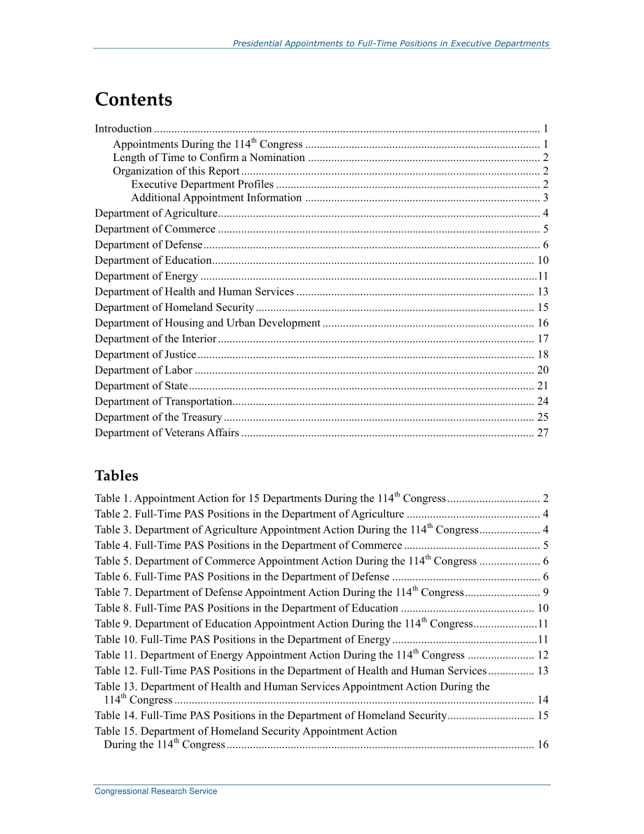 [20171031]R45004_第114届国会期间总统任命执行部门全职职位.pdf_第3页