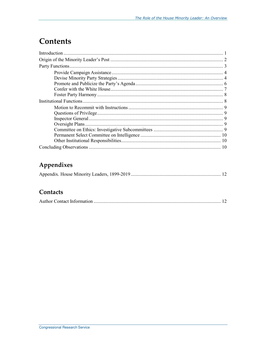[20190125]RL30666_众议院少数党领袖的作用：概述.pdf_第3页
