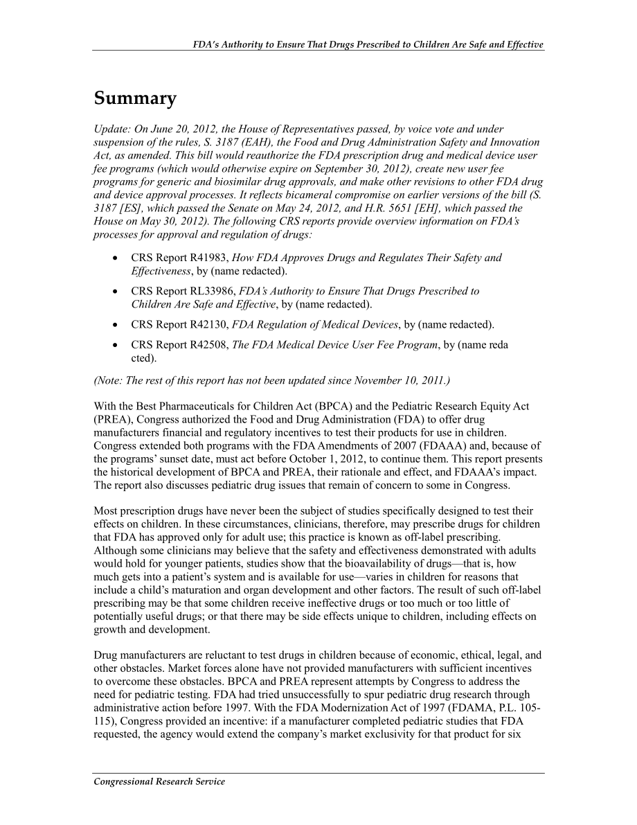 [20120625]RL33986_FDA有权确保儿童用药安全有效.pdf_第2页