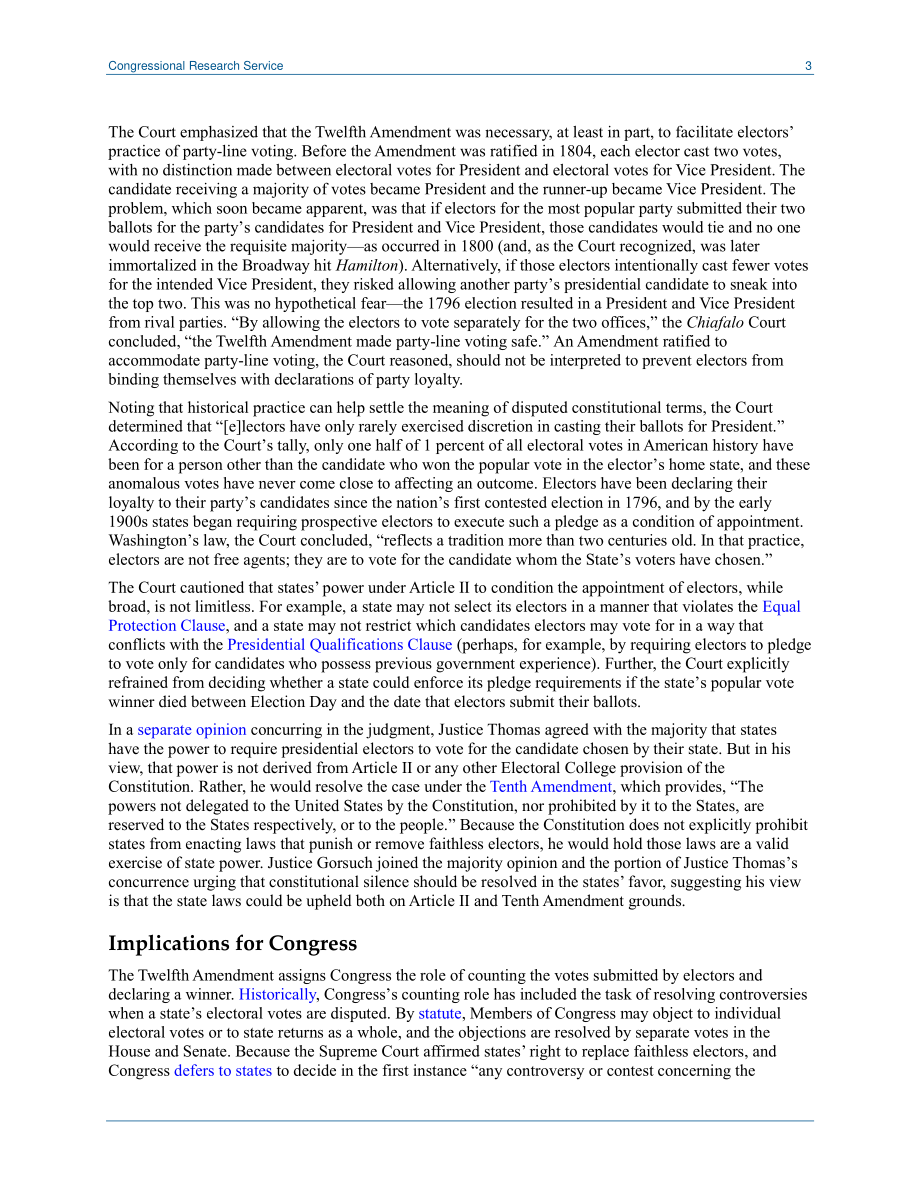 [20200710]LSB10515_最高法院澄清选举团规则：各州可能会限制不忠实的选民.pdf_第3页