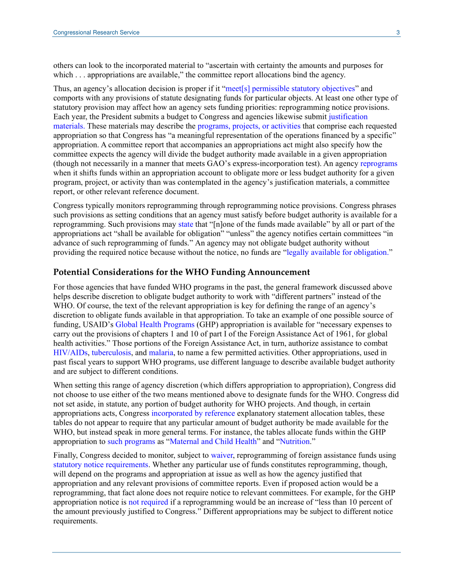 [20200515]LSB10466_管理拨款的机构自由裁量权：世界卫生组织筹资公告.pdf_第3页