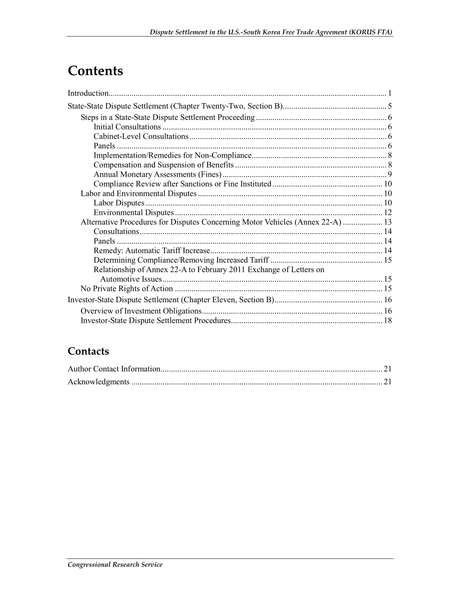 [20120321]R41779_美韩自由贸易协定（KORUS FTA）中的争端解决.pdf_第3页