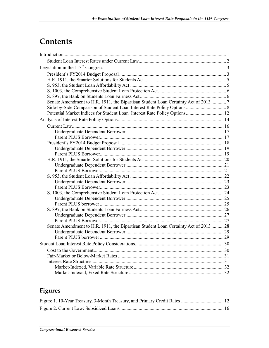 [20130726]R43094_第113届国会学生贷款利率提案审查.pdf_第3页